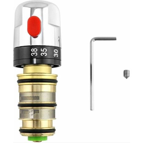 Thermostatmischer, thermostatischer Duschmischer, Duschmischerkartusche aus Messing (1/4)