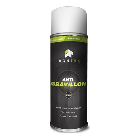 IRONTEK - Anti-gravillon noir - 400ml - IT129 - Ce produit de marque IRONTEK est neuf.