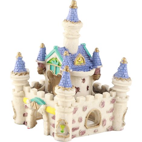 Décoration de château romain en résine pour aquarium, très réaliste. (1/5)