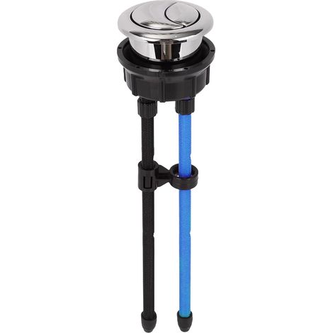 Bouton Chasse d'Eau Double pour Toilettes 38mm, Bouton Remplacement Réglable Réservoir Toilettes Pièce Réparation Universelle Réservoir pour Maison Salle Bains (1/5)
