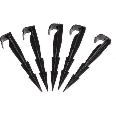 Lot de 100 piquets de fixation Aquapeg pour lignes d'irrigation goutte à goutte et tuyaux de goutte-à-goutte