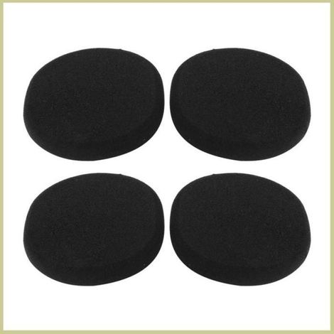 Cocosity Coussinets d'oreille pour casque 2 Paires Coussins d'Oreille de Casque Coussinets d'Oreille son videoprojecteur Noir (1/5)