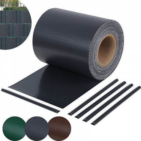 WOLTU Rotolo per Ringhiera Frangivento Oscurante PVC Recinzione Giardino Esterni Nero (1/5)