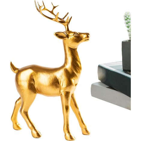TIBILIQUES Sculpture de cerf dcorative Figurine de cerf (1/5)