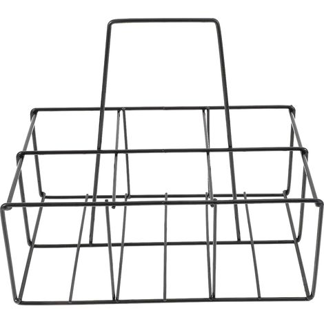 Porte-Bouteilles avec Poignée Casier Compartiments pour Rangement Bière Support Portable pour Bar Cuisine et Restaurant Panier de Transport Robuste et Pratique (1/5)