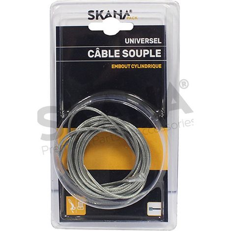 Câble Souple ø : 2 Mm Avec Embout Cylindrique étagé. Longueur : 2,5 M.