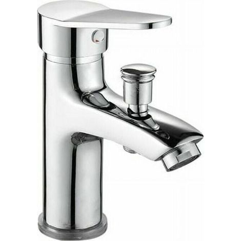 Einhebel-Badarmatur aus Messing – Chrom-Finish – Temperaturbegrenzer für mehr Sicherheit – Einfache Montage (1/5)
