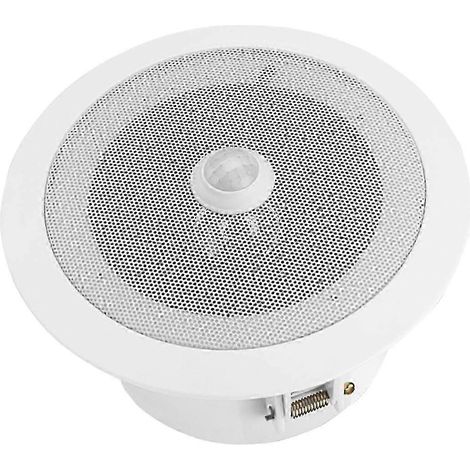 Lecteur audio à détection de mouvement intégré au plafond, haut-parleur de plafond à déclenchement PIR, lecteur de musique avec lecteur MP3 intégré