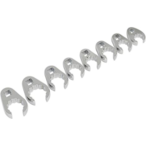 Sealey AK5981 Premier Crow's Foot Spanner Set 1/2"Sq Drive 8pc (1/4)