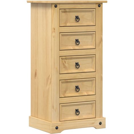 Nachttisch Corona 53x39x103 cm aus massivem Kiefernholz
