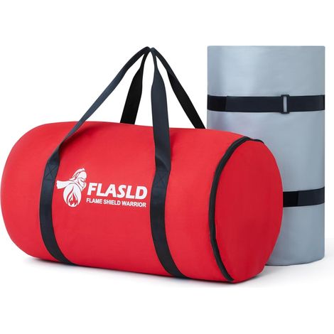 Couverture Anti-feu pour Voiture de 6 m x 9 m, Incendie de Voiture Grande Couverture Anti-feu (1/5)