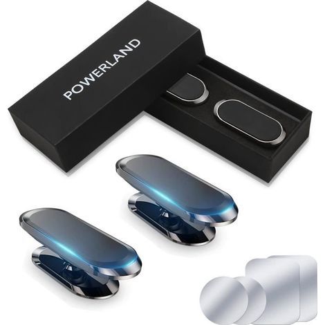 (Farbe: Metallic) Magnetische Auto-Handyhalterung, 360 Grad drehbare magnetische Auto-Handyhalterung, starke Magnet-Smartphone-Befestigung [A1] (1/5)