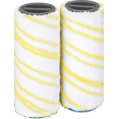 Filiyano-Lot de 2 rouleaux compatibles avec les nettoyeurs de sols Kärcher FC5, FC7, FC3 et FC3D (jaune) (1/5)