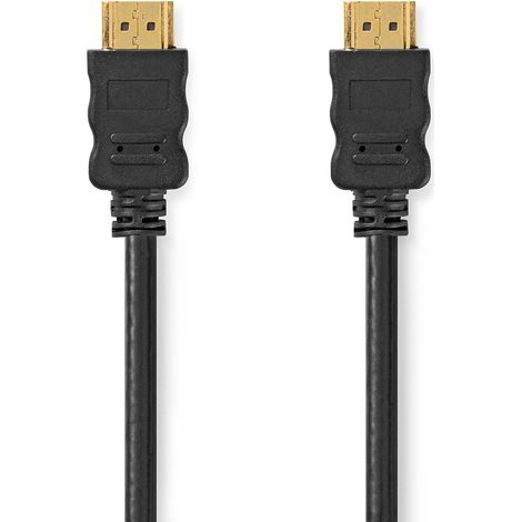 Cable HDMI de alta velocidad por cable a través de Ethernet ™  Conector HDMI™  Conector HDMI™  4K@60Hz  ARC  18 Gbps  3.00 m  Redondo  PVC  Negro  Label