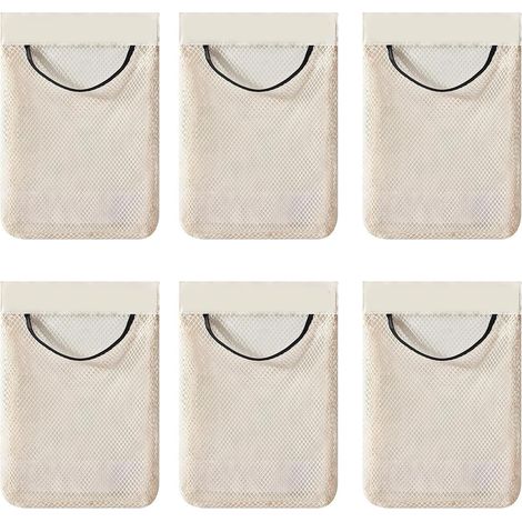 Lot de 6 petits sacs en polyester résistants pour le rangement de jouets en voyage et utilisation en extérieur 36 x 25 cm (1/5)