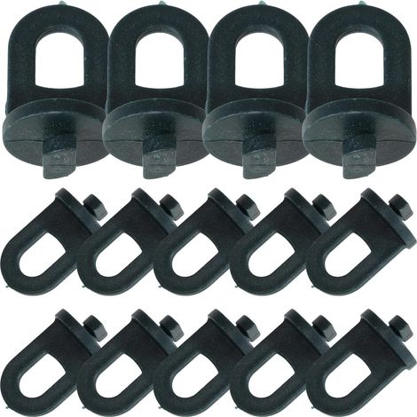 50 pièces - Greenhouse Twist Clip - Flower Pot Anneau de suspension Accessoires de serre - Garden Attachment Ring Buckle - (1/5)