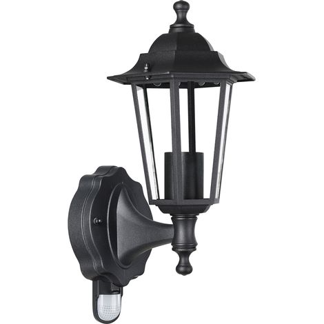 MONZANA® Vintage Style Victorian Garden Lighting Outdoor Light Aluminium Street Wall Lamp Lantern Post Anthracite Wall Light Motion Sensor (1/4)