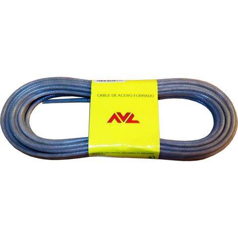 Câble en acier AVL 3,5 mm plastique semi-transparent 10 m