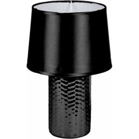 Lampe à Poser Design "Effet Tressé" 30cm Noir