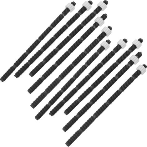 Tiges de Bouton-poussoir Longue, Noir, 10 Pièces (1/5)