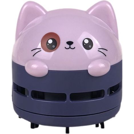 VURAHOME - Portable Mini Aspirateur Bureau Étudiant Maison Creative Clavier Aspirateur(Mauve),