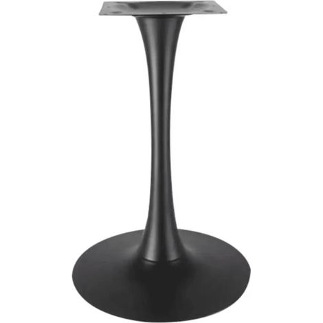 Base de mesa con pedestal, patas redondas negras ARP755