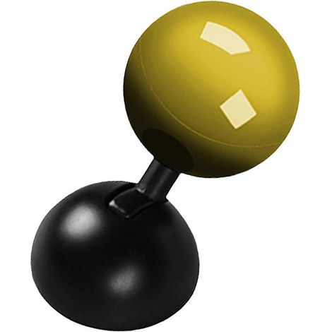 Levier de démarrage à bouton-poussoir pour voiture, bouton de démarrage/arrêt du moteur, démarreur à une touche jaune (1/5)