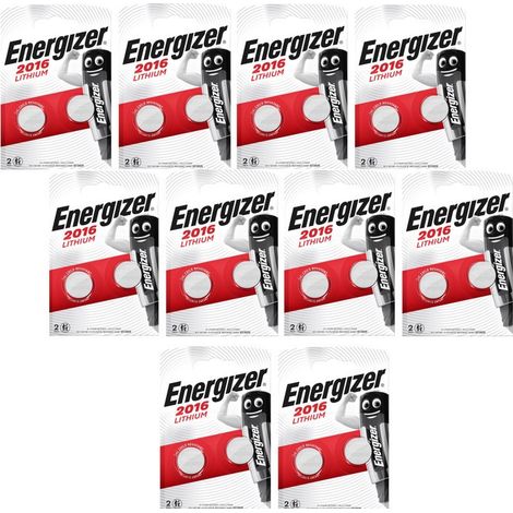 .20 piles Energizer CR2016.