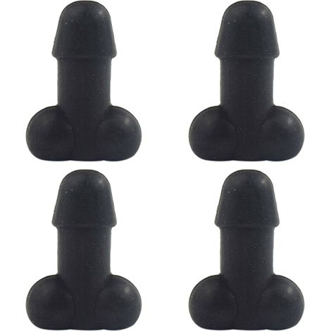 Tappi per valvole universali in silicone, 4 pezzi, nero/rosso/arancione/bianco, design divertente, per auto, moto, bicicletta, SUV, resistenti (1/5)