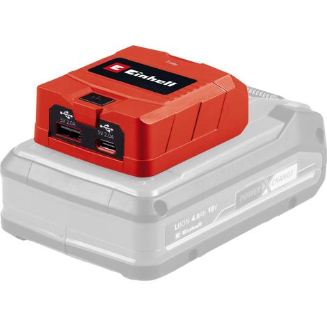 Einhell TC-CP 18 Li USB A/C Solo USB Battery Adaptor - Power X...