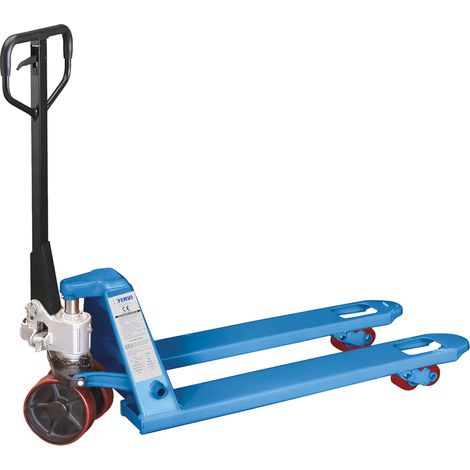 Niedriger Handhubwagen mit einer Tragfahigkeit von 2500 kg Fervi 0028R