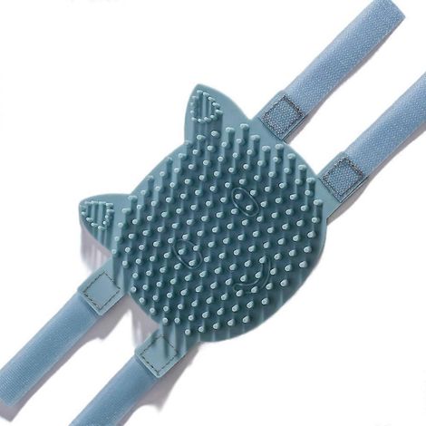 Gant de massage multifonctionnel à l'herbe à chat pour chatons et chiots, idéal pour se détendre picots en silicone extra doux pour couper et éliminer les poils morts. (1/5)