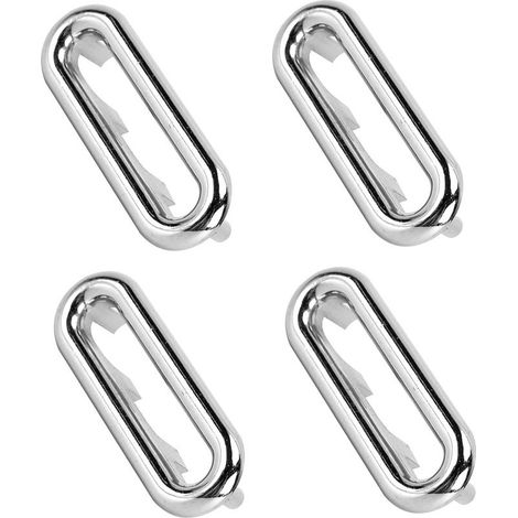 Overflow ring for kitchen or bathroom sink, silver finish, compatible with standard basins, pack of 1 (1/5)