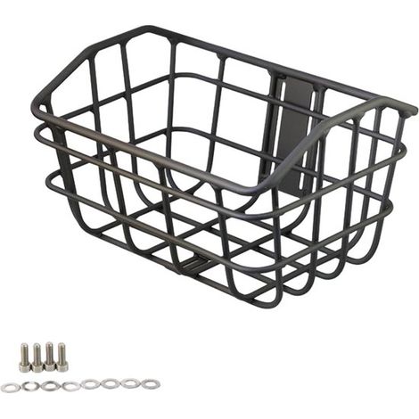 Panier de vélo en alliage d'aluminium - Grand panier de guidon - Vis de fixation incluses (1/5)