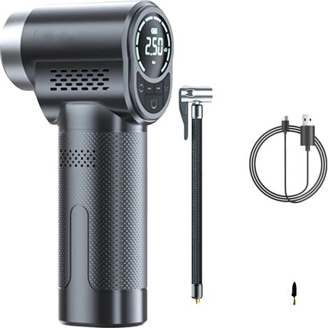 Compresseur de pneus sans fil, Affichage numérique intelligent, Design compact, comme indiqué (1/2)
