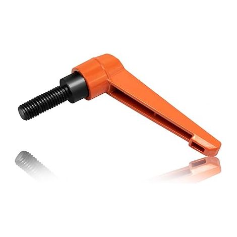 Verstellbare Klemmhebel Griff M12 Spanngriff Griffmutter Klemmgriff Verschlusshebel Außengewinde Griff Maschinengriffe 32mm (1/5)