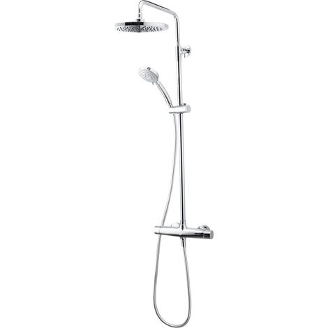 PRESTO 49650300 LIVRA Columna Ducha Mezcladora Rociador 250 mm y Flexo PVC Cromo - ref: 49650300 (1/3)