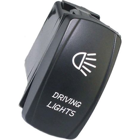 Interrupteur à bascule étanche 12 V avec voyant lumineux, marche/arrêt, 5 broches, pour voiture, bateau, quad, RZR, camping-car, camion. (1/5)