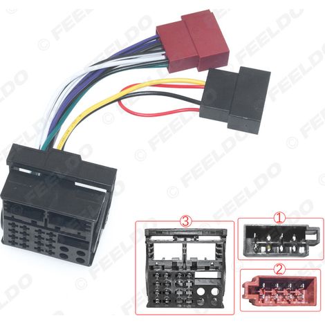 Compatible avec les Citroën (à partir de 2003) et Peugeot (à partir de 2004) : câble d'alimentation et faisceau de câblage pour la mise à niveau du système audio de votre véhicule (autoradio CD).