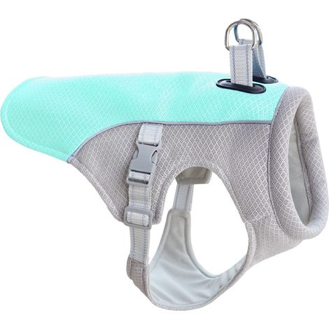 Gilet de refroidissement pour chien, pour chiens de taille moyenne et grande, Veste de refroidissement, pour les activités en plein air, la randonnée, l'entraînement, prévenir la chaleur chez les-tail (1/5)