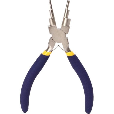 Pinces circulaires à trois positions, pinces circulaires six en un pour enrouler et plier le fil, outils pour la fabrication de bijoux à bec rond (1/5)