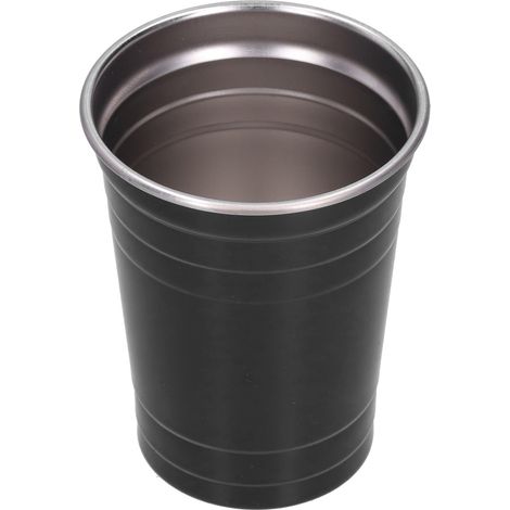 Verre à bière 47 cl, verre à cocktail en acier inoxydable, pour la maison, le bar, le restaurant, noir (1/5)