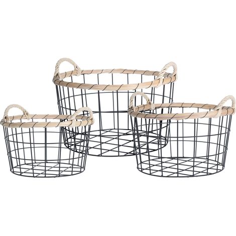 Moderne Metallkörbe Set (1/5)