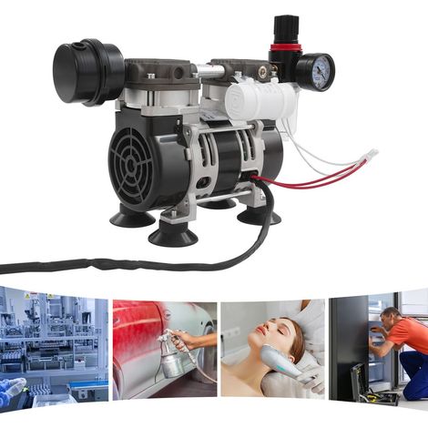 Ölfreie Vakuumpumpe für Labor 58 L/m Geräuscharme, ölfreie medizinische Pumpe OL210A 220 V/50 Hz 56 dB (1/5)