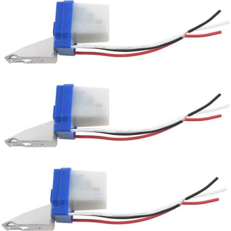 Interrupteur crépusculaire automatique 3X AC/DC 12V 10A avec capteur de luminosité (1/5)