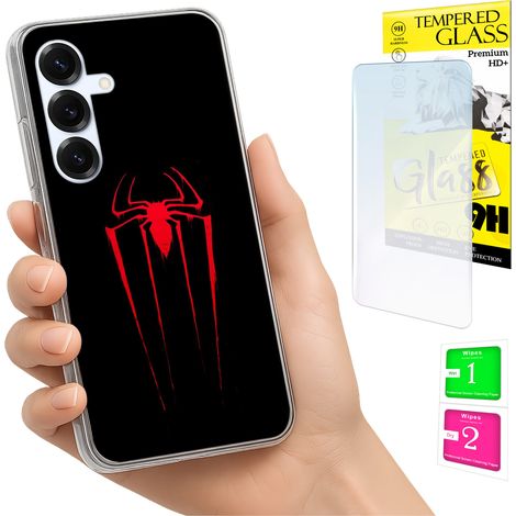 Custodia per Samsung Galaxy S25 FE, cover fotografica, cover posteriore + vetro 9H (1/5)