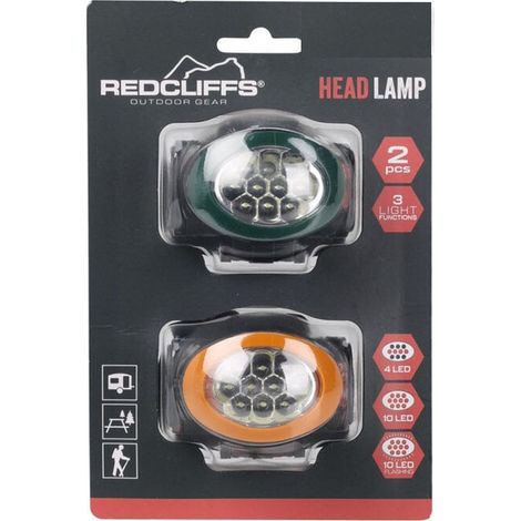 Redcliffs, Torcia Elettrica, Set 2 Pezzi, Ideale per Picnic, Campeggio e Viaggi