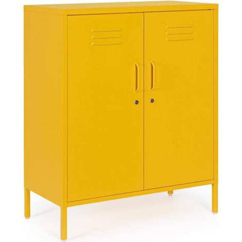 Kommode 2 Schubladen gelb