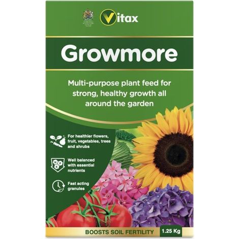 Vitax 6GR126 Growmore Granules 1.25kg VTX6GR25 (1/2)