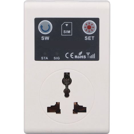 Intelligente 10-A-Steckdose, kabellose Steckdose, GSM-Mobiltelefon, Heimfernbedienung (1/5)